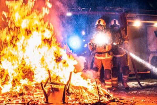 Ochotnicza Straż Pożarna w Wesołej - w akcji. Fot. Mateusz Dochód