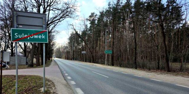 Aleja Piłsudskiego w Wesołej - Widok od strony wyjazdu z Sulejówka. Fot. SZRM